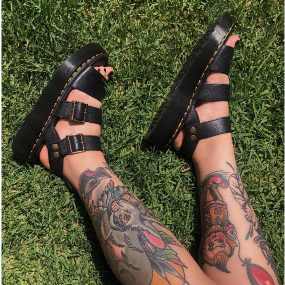 Dr. Marten's Gryphon Leather Platform Sandals